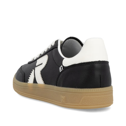 Rieker Swing2Go U2200-00 Black & Off White Trainers