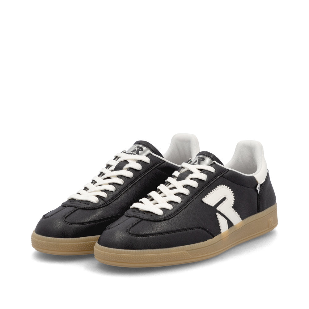 Rieker Swing2Go U2200-00 Black & Off White Trainers