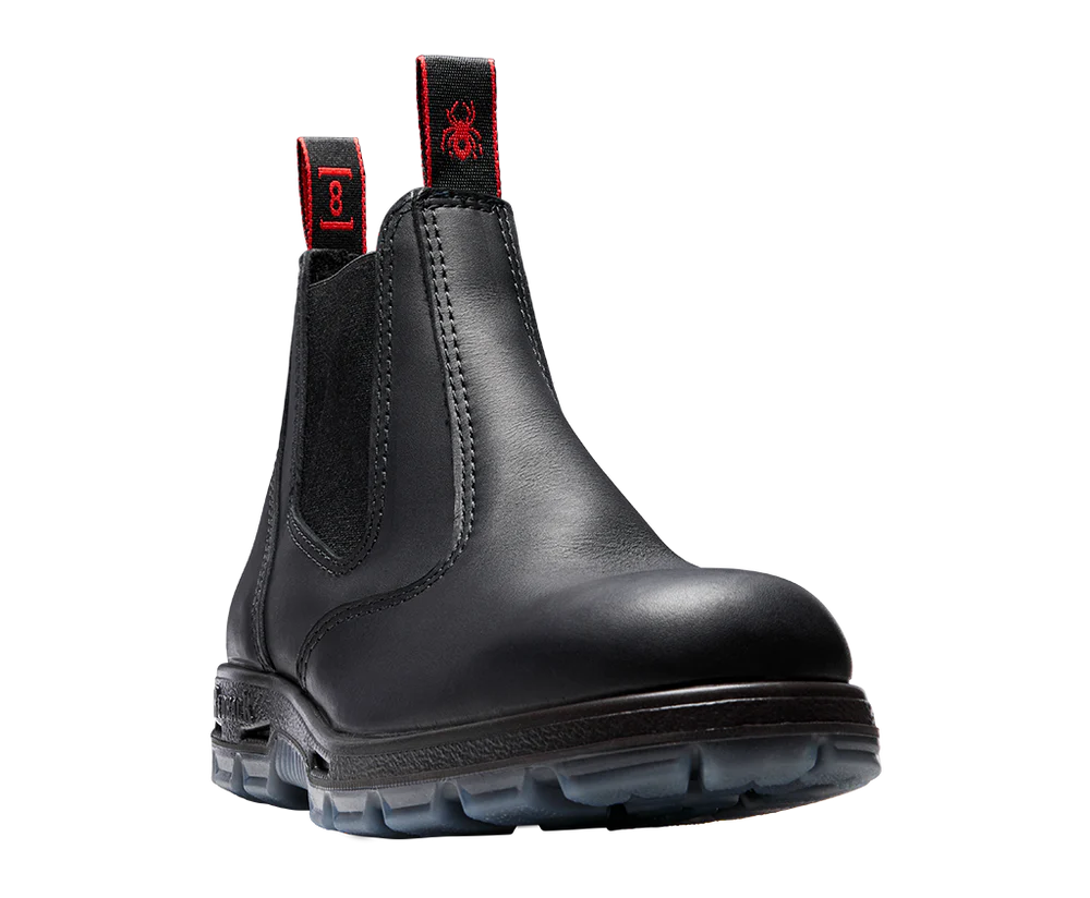 Redback UBBK Bobcat Black Chelsea Boots with Soft Toe