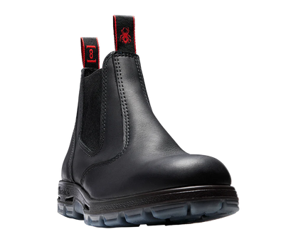 Redback UBBK Bobcat Black Chelsea Boots with Soft Toe