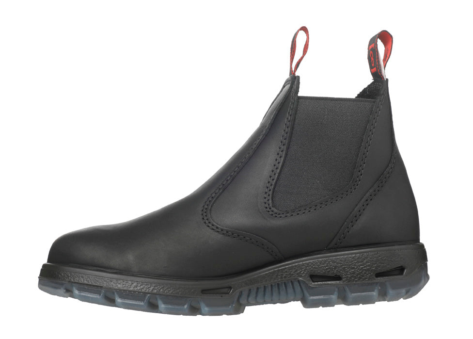 Redback UBBK Bobcat Black Chelsea Boots with Soft Toe