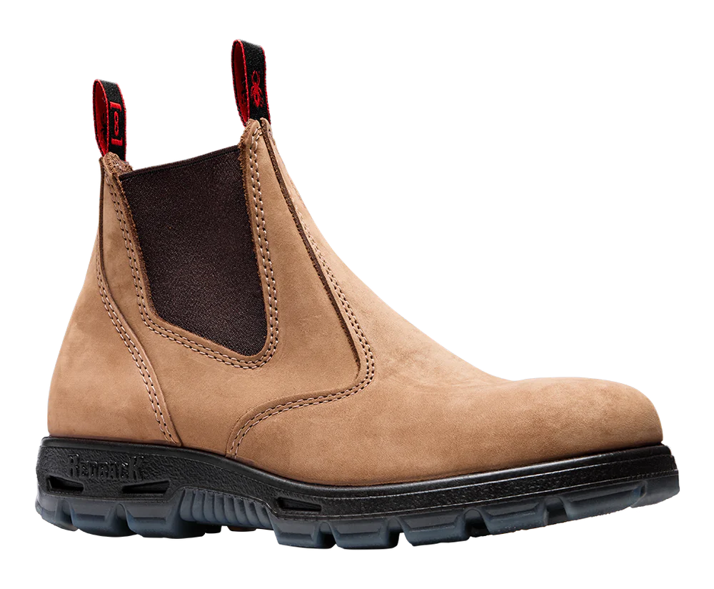 Redback UBCH Soft Toe Crazy Horse Tan Suede Ankle Boot