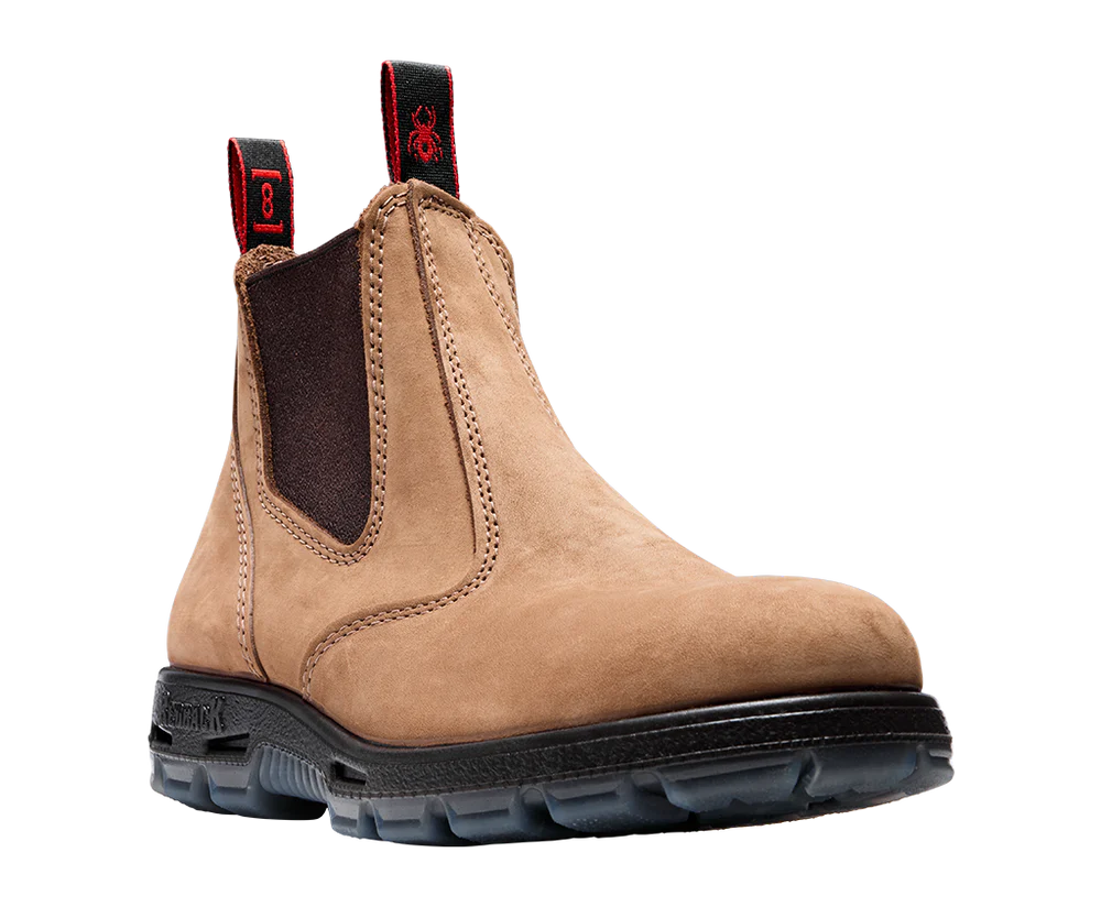 Redback UBCH Soft Toe Crazy Horse Tan Suede Ankle Boot