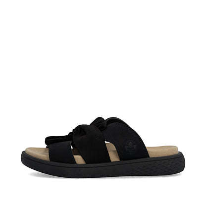 Rieker V1550-00 Black F 1/2 Fit Slip On Sandals