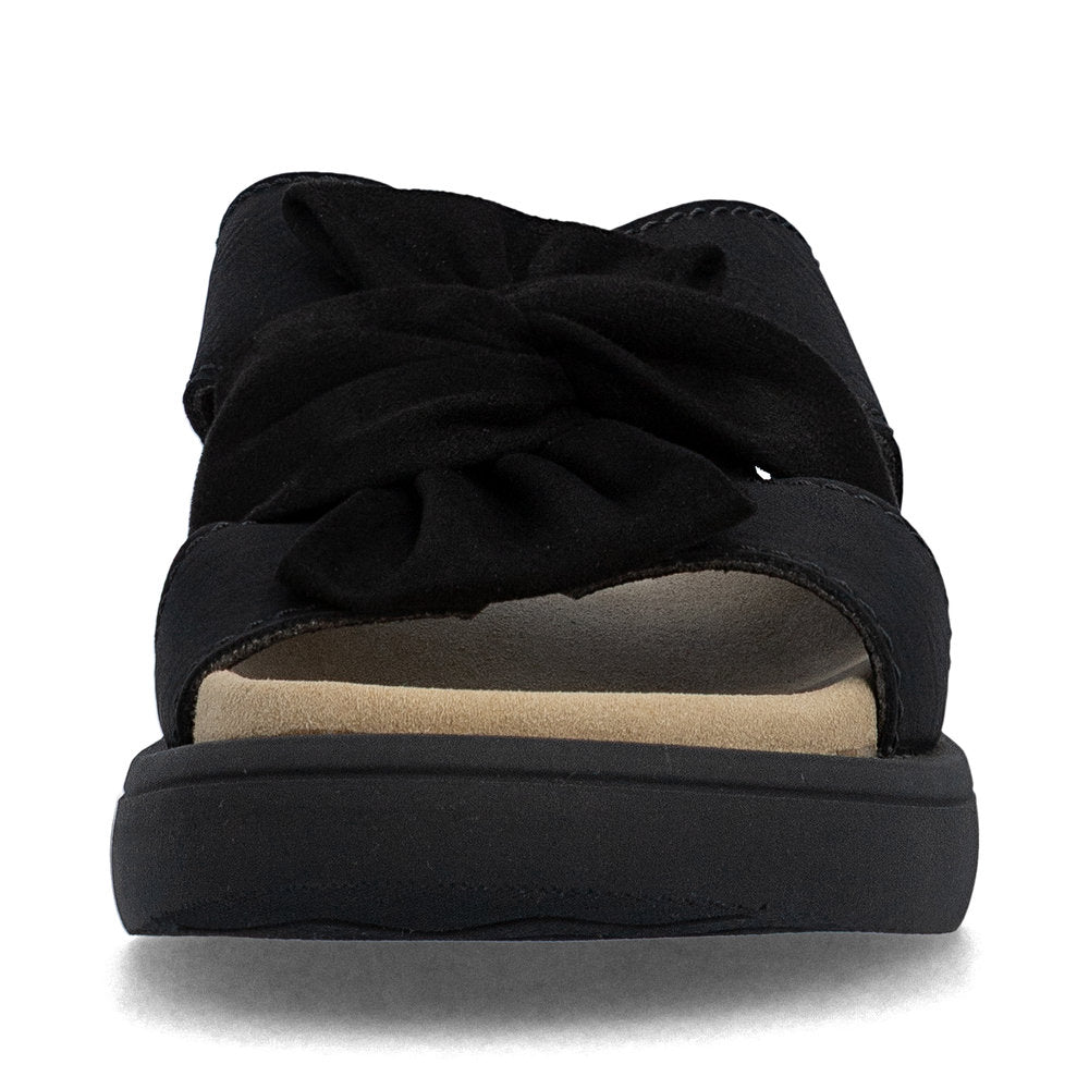 Rieker V1550-00 Black F 1/2 Fit Slip On Sandals