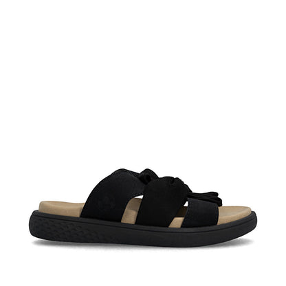 Rieker V1550-00 Black F 1/2 Fit Slip On Sandals