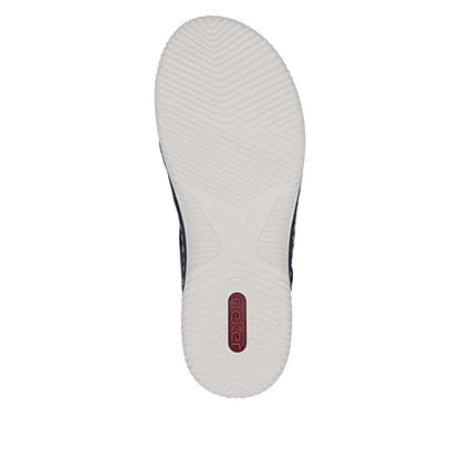 Rieker V7451-14 Navy H Fit Velcro Peep Toe Shoes