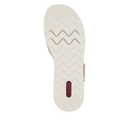 Rieker V7951-90 Gold,Silver & Rose E 1/2 Fit Slingback Sandals