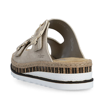 Rieker V7955-60 Nude E 1/2 Fit Slip On Sandals