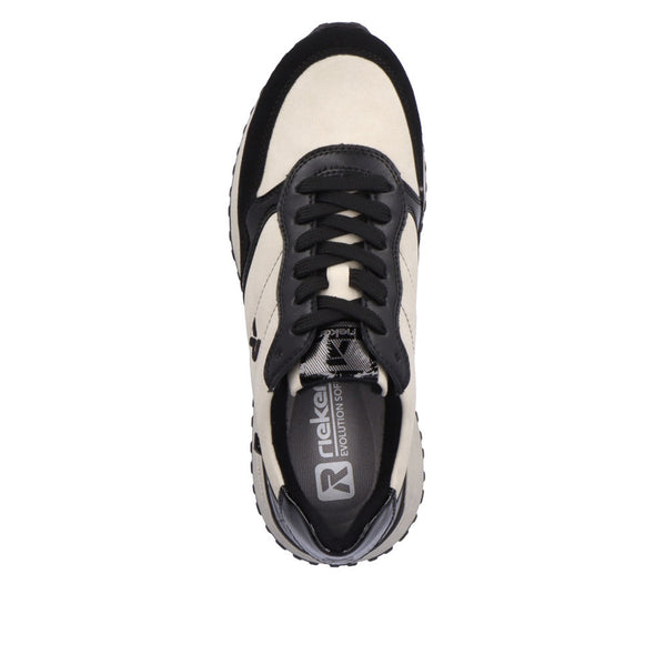 Rieker Evolution W0605-62 Beige Combi Trainers