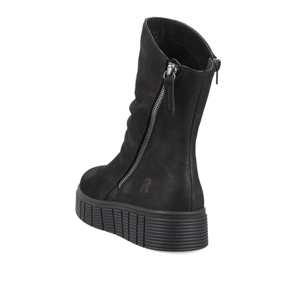 Rieker Evolution W1063-00 Black High Boots