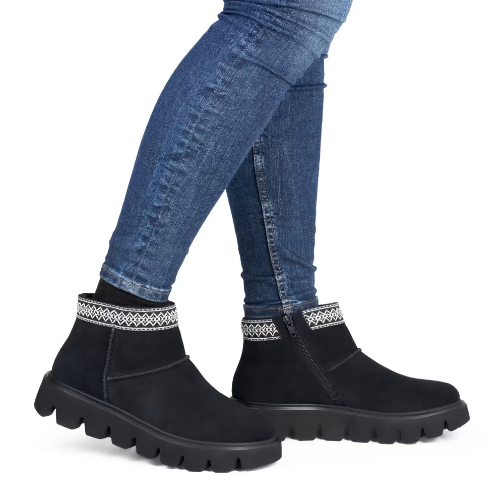 Rieker Soft W2074-00 Black Warm Boots