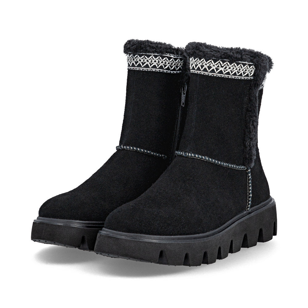 Rieker Soft W2075-00 Black Warm Boots