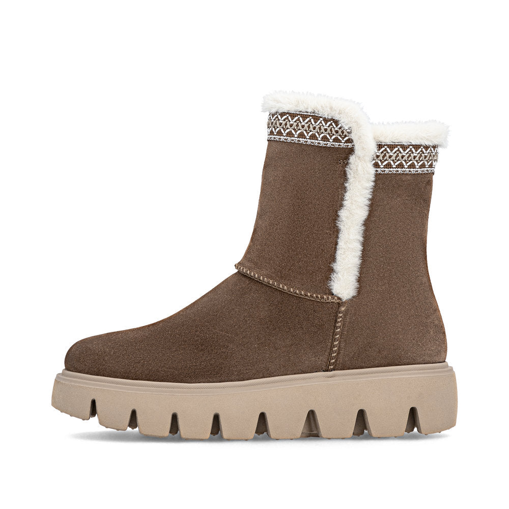 Rieker Soft W2075-20 Light Brown Warm Boots