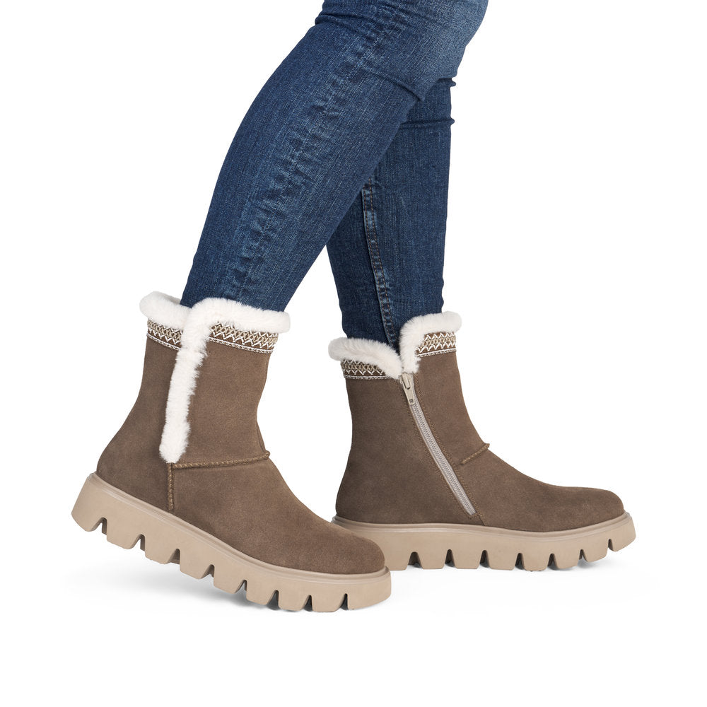 Rieker Soft W2075-20 Light Brown Warm Boots