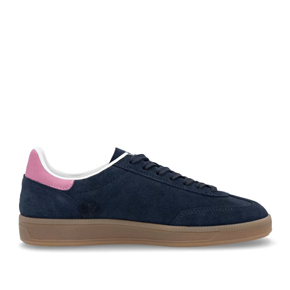 Rieker Swing2Go W2200-15 Navy & Pink Trainers with Gum Sole