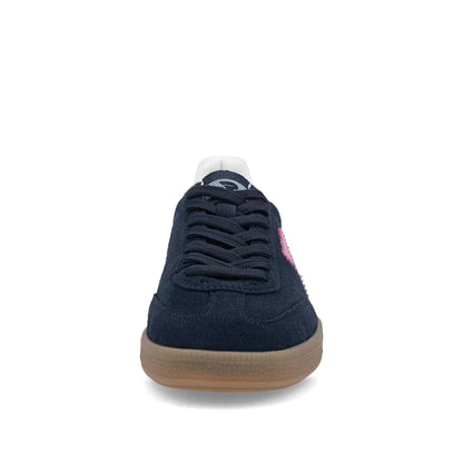 Rieker Swing2Go W2200-15 Navy & Pink Trainers with Gum Sole