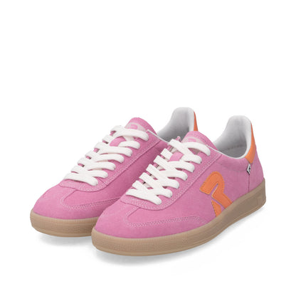 Rieker Swing2Go W2200-31 Pink & Orange Trainers