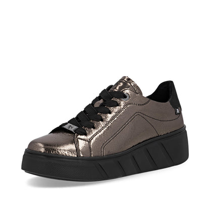 Rieker Soft W2601-91 Bronze Metallic Trainers