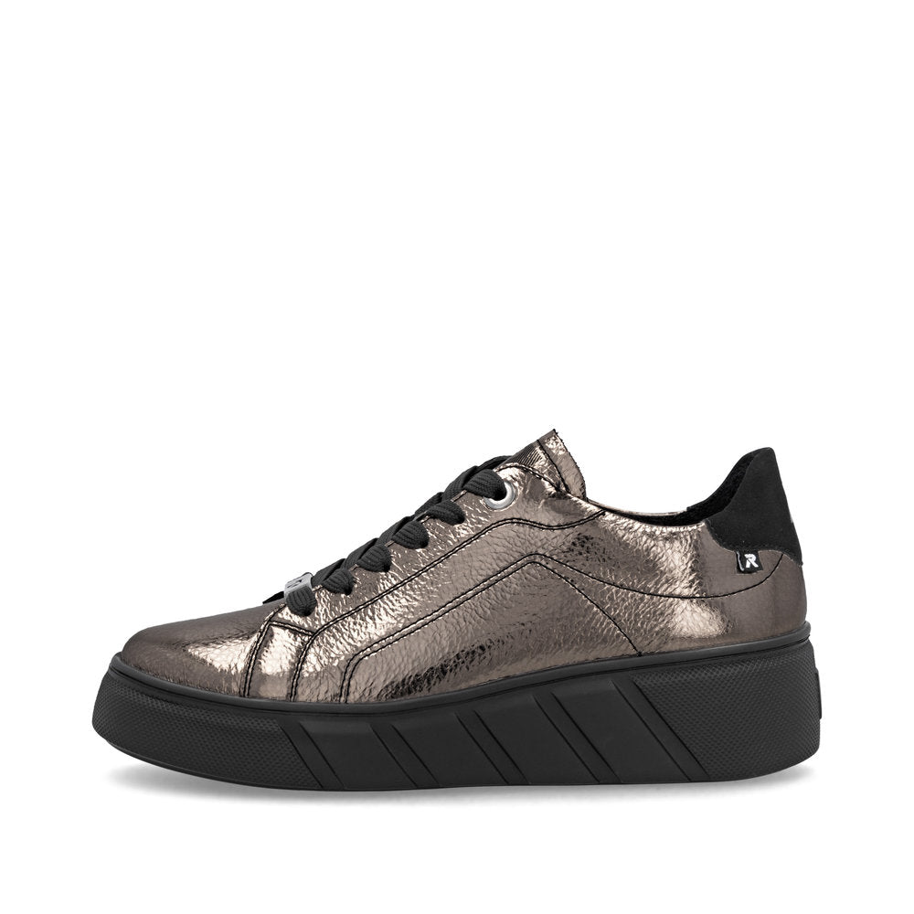 Rieker Soft W2601-91 Bronze Metallic Trainers