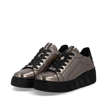 Rieker Soft W2601-91 Bronze Metallic Trainers