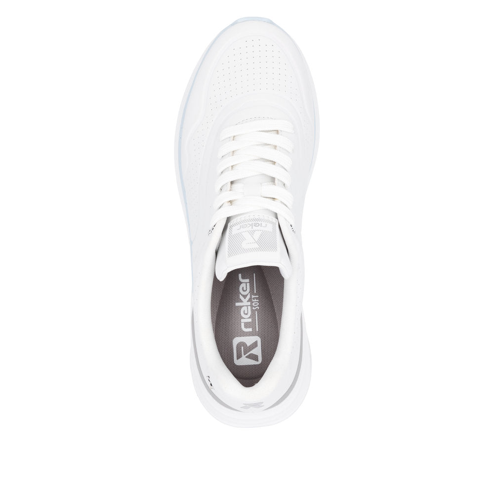 Rieker Soft W2700-80 White Lace Sneakers