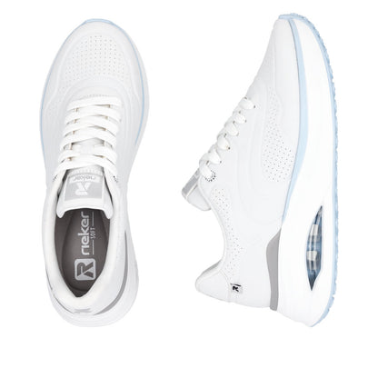 Rieker Soft W2700-80 White Lace Sneakers