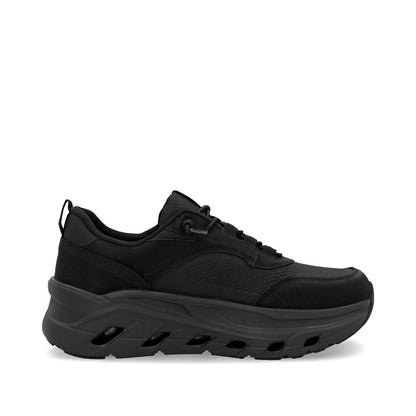 Rieker TEX Soft W3501-00 Black G Fit Elastic Lace Sneakers