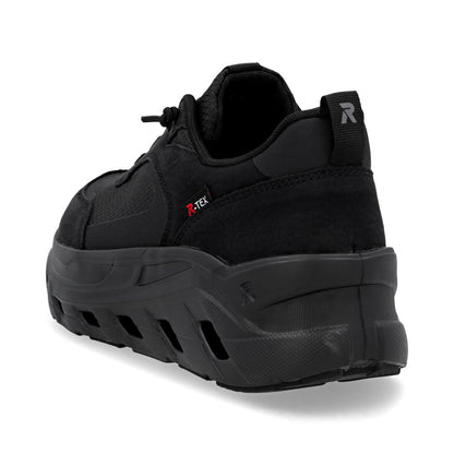 Rieker TEX Soft W3501-00 Black G Fit Elastic Lace Sneakers