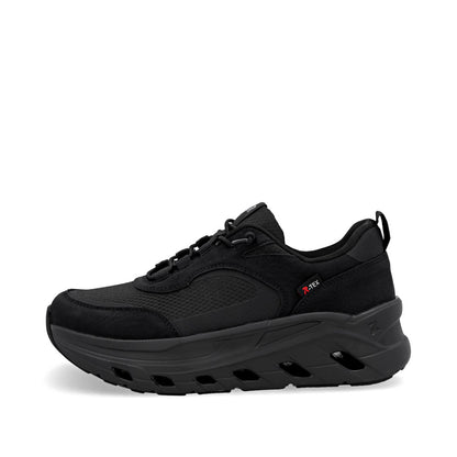 Rieker TEX Soft W3501-00 Black G Fit Elastic Lace Sneakers