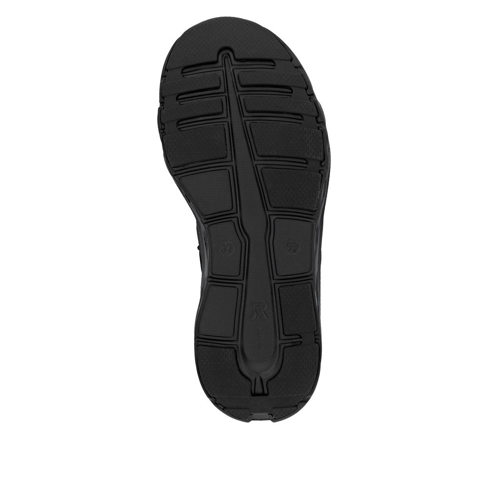 Rieker TEX Soft W3501-00 Black G Fit Elastic Lace Sneakers