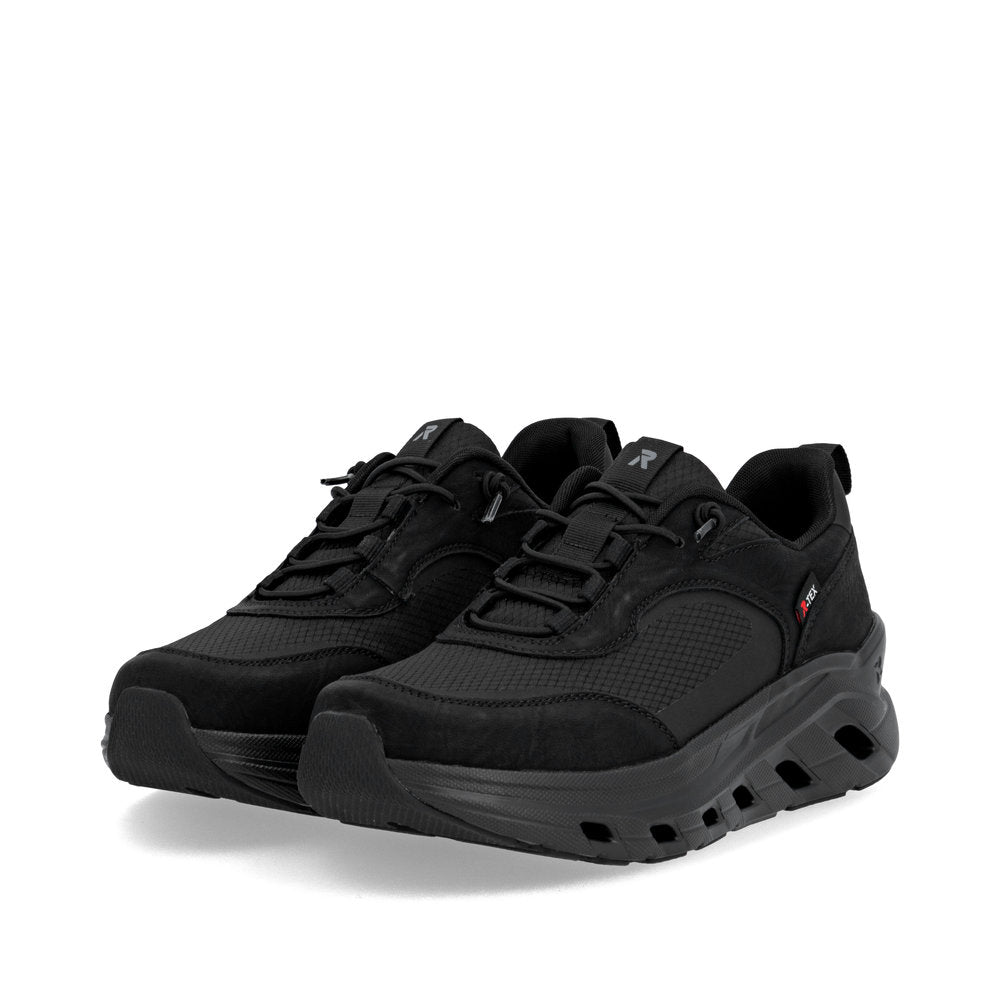 Rieker TEX Soft W3501-00 Black G Fit Elastic Lace Sneakers