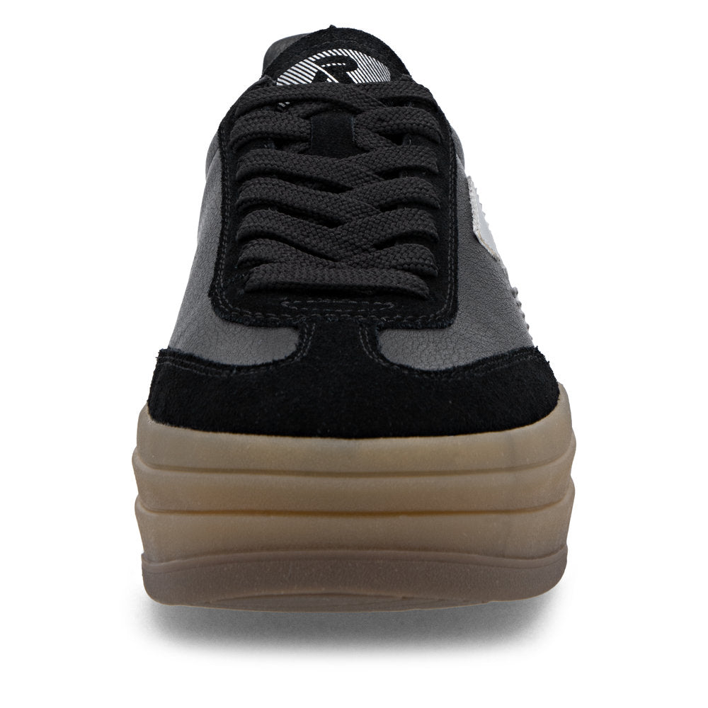 Rieker Swing2Go W3700-00 Black G 1/2 Fit Trainers with Gum Sole