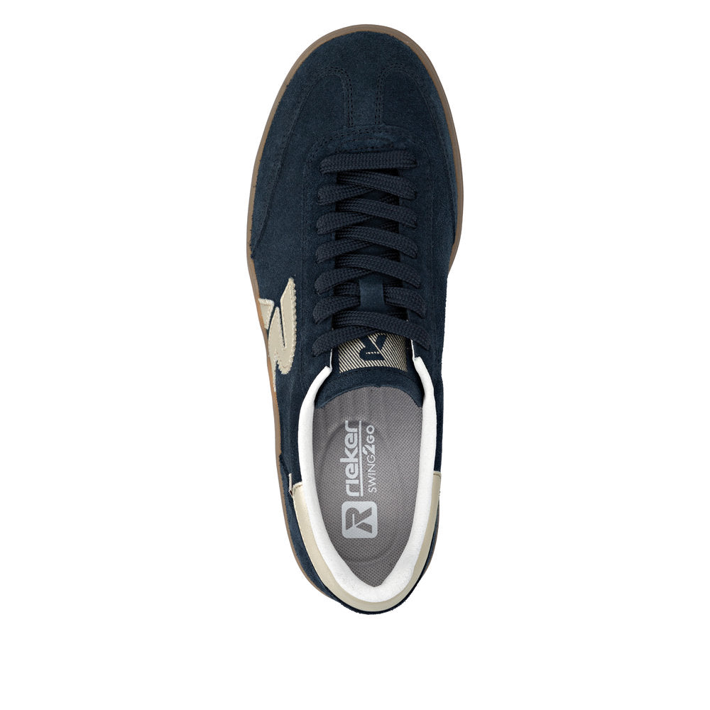 Rieker Swing2Go W3700-14 Navy G 1/2 Fit Trainers with Gumsole