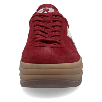 Rieker Swing2Go W3700-35 Red & Off White G 1/2 Fit Trainers with Gumsole