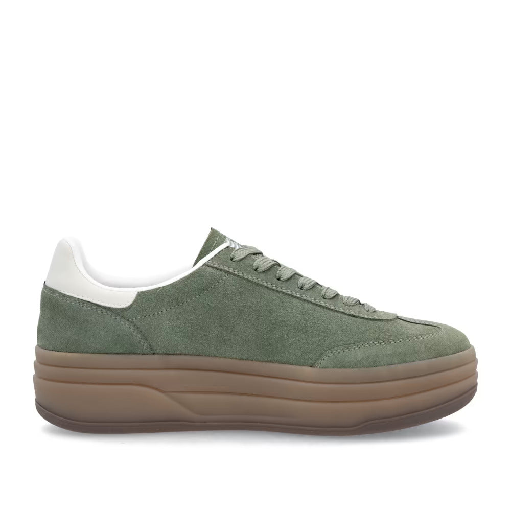 Rieker Swing2Go W3700-54 Olive Green & Cream G 1/2 Fit Sneakers