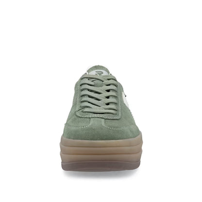 Rieker Swing2Go W3700-54 Olive Green & Cream G 1/2 Fit Sneakers
