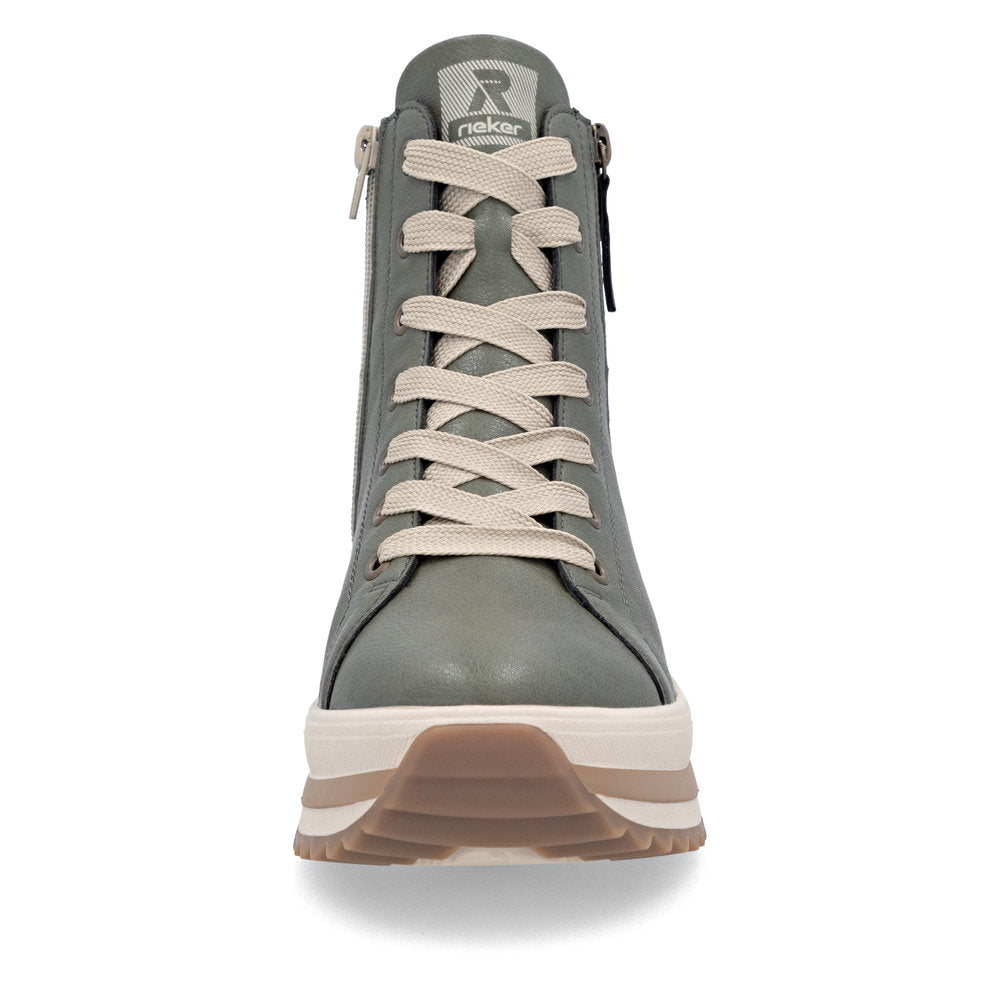 Rieker Soft W3870-54 Moor Green Lace Boots