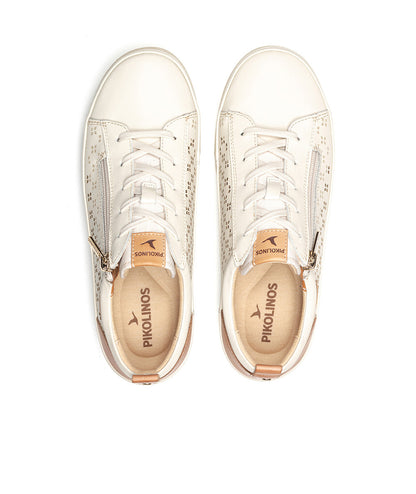Pikolinos Vigo W3W-6841C1 909 Nata Cream Shoes with Side Zip