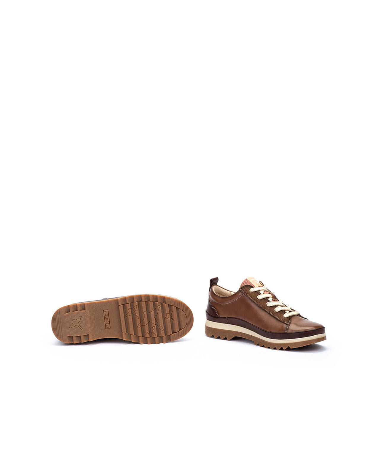 Pikolinos Vigo W3W-6979C5 Topo Brown Mix Lace & Zip Shoes