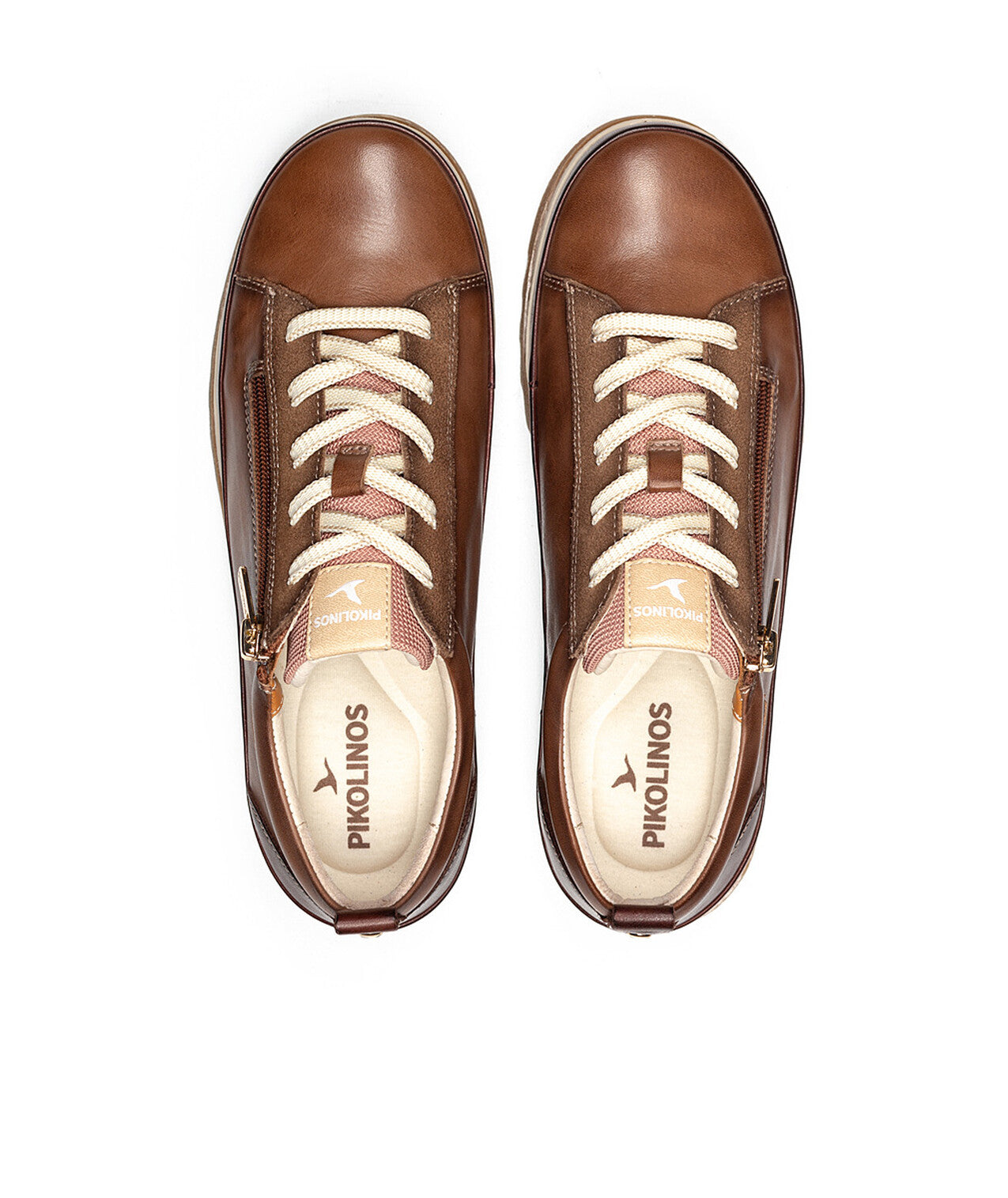 Pikolinos Vigo W3W-6979C5 Topo Brown Mix Lace & Zip Shoes