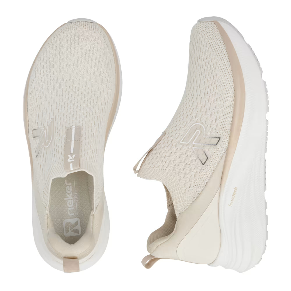 Rieker W4100-60 Beige/Vanilla Pearl G Fit Sneakers