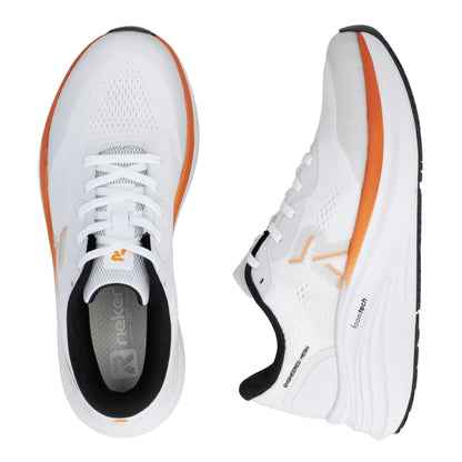 Rieker W4102-80 White & Orange G Fit Sneakers