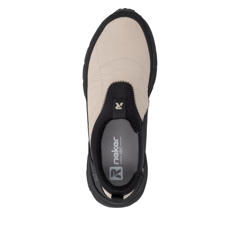 Rieker W4503-62 Black & Beige Sneakers