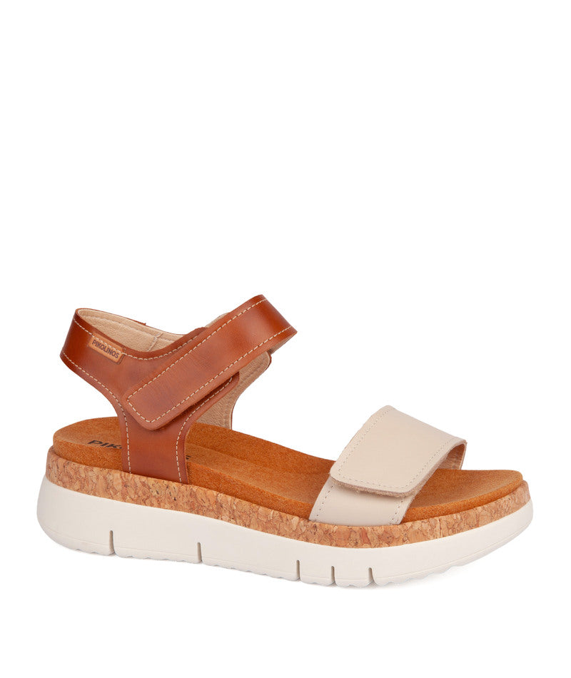 Pikolinos Palma W4N-0940C1 807 Marfil Beige & Tan Sandals