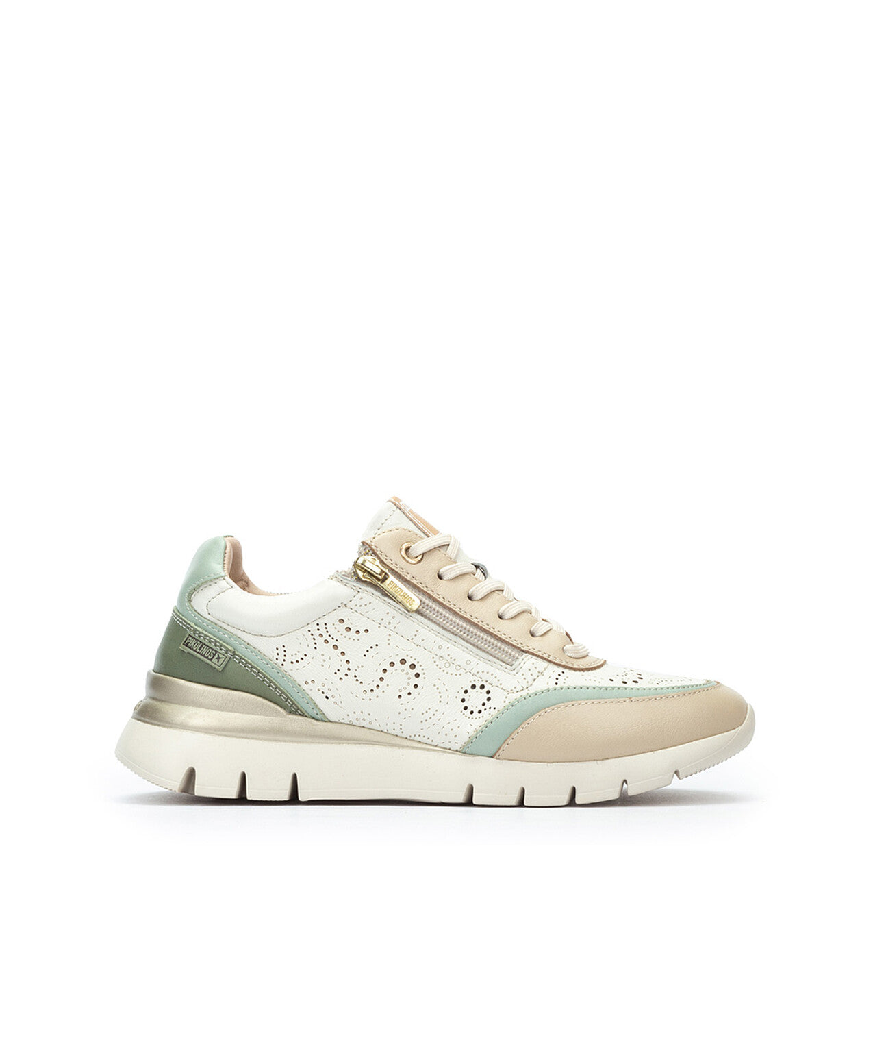 Pikolinos Cantabria W4R-6622C2 912 Off White Combi Sneakers with Zip