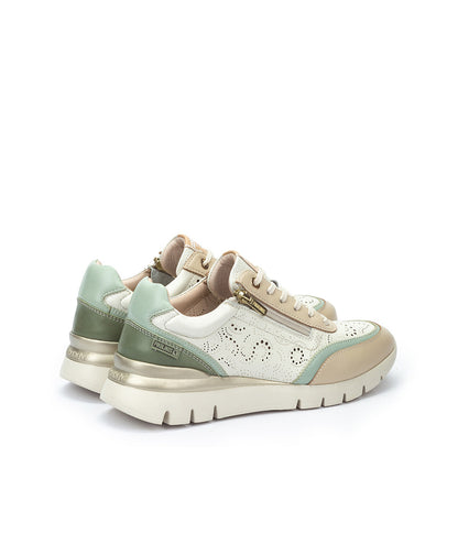 Pikolinos Cantabria W4R-6622C2 912 Off White Combi Sneakers with Zip