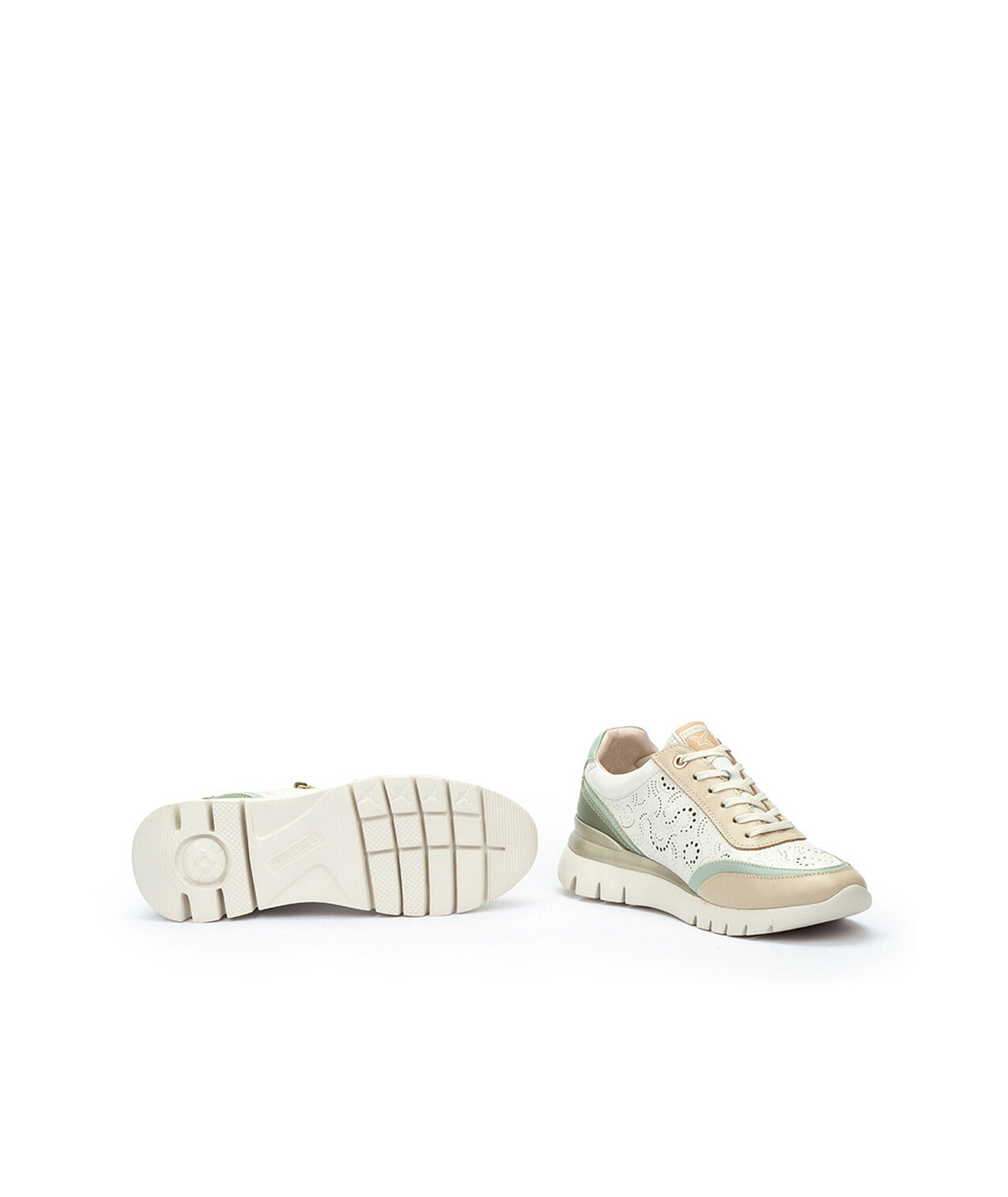 Pikolinos Cantabria W4R-6622C2 912 Off White Combi Sneakers with Zip