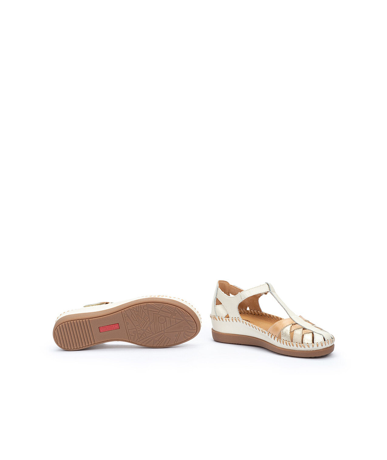 Pikolinos Cadaques W8K-0705C1 909 Nata Cream Weave Shoes