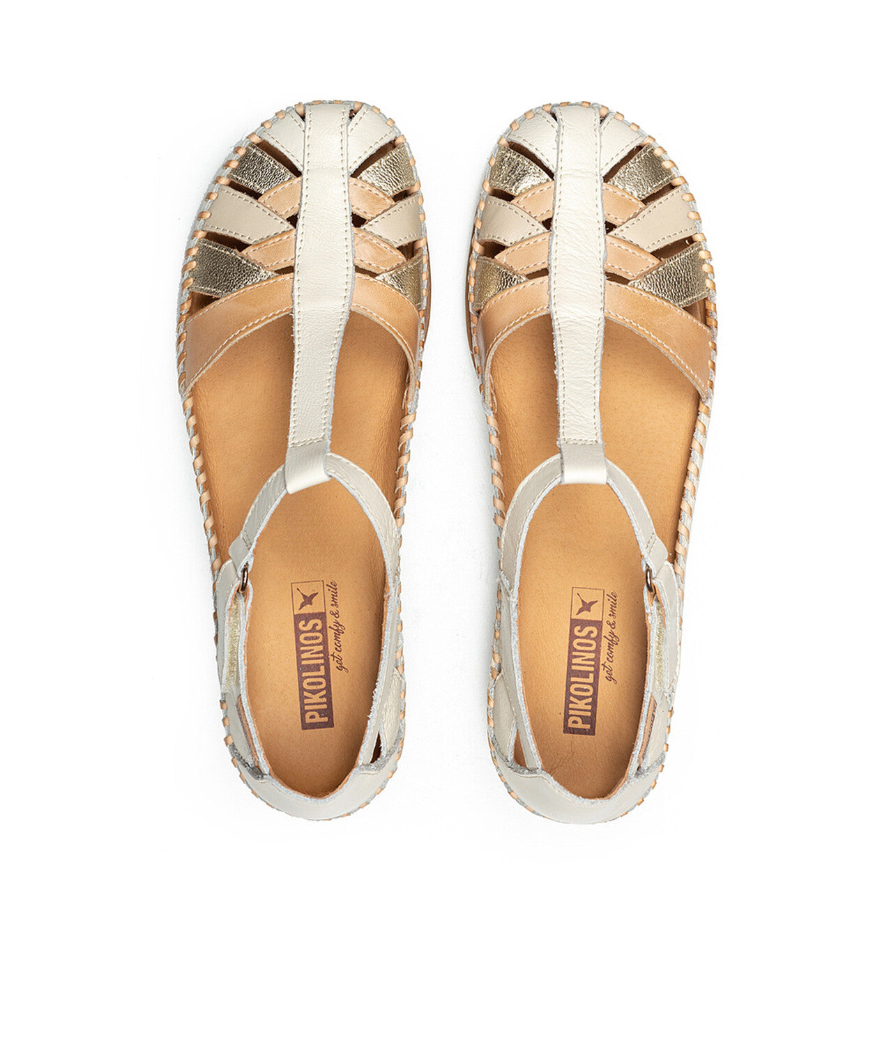 Pikolinos Cadaques W8K-0705C1 909 Nata Cream Weave Shoes